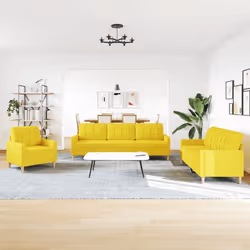 VidaXL 3278300 Ensemble de meubles de salle à manger Jaune