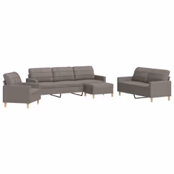 VidaXL 3278302, Taupe, mousse, Métal, Polyester, 2,26 m, 77 cm, 80 cm