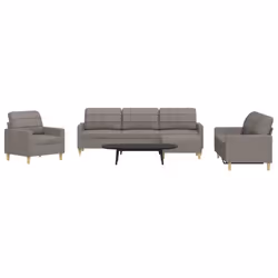 VidaXL 3278302 Ensemble de meubles de salle à manger Taupe