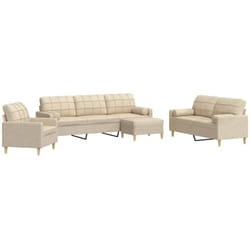 Vidaxl - Ensemble de canapés 4 pcs repose-pied et coussins décoratifs