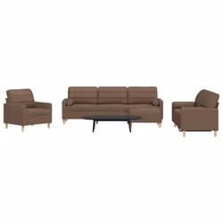 vidaXL Ensemble de canapés 4 pcs repose-pied et coussins décoratifs canapé siège de canapé canapé relax canapé confort 327831 ...