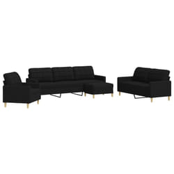 VidaXL 3278315 Ensemble de meubles de salle à manger Noir