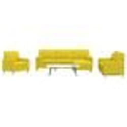 vidaXL Ensemble de canapés 4 pcs repose-pied et coussins décoratifs