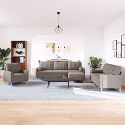 VidaXL 3278318 Ensemble de meubles de salle à manger Taupe