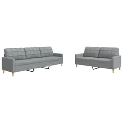 VidaXL 3278319 Ensemble de meubles de salle à manger Gris