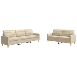 VidaXL 3278321 Ensemble de meubles de salle à manger Crème