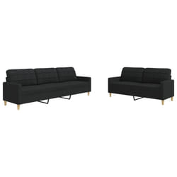VidaXL 3278323 Ensemble de meubles de salle à manger Noir