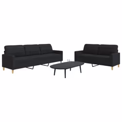 VidaXL 3278323 Ensemble de meubles de salle à manger Noir