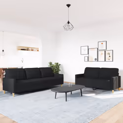 VidaXL 3278323 Ensemble de meubles de salle à manger Noir