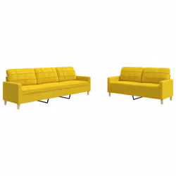 VidaXL 3278324, Jaune, mousse, Métal, Polyester, 2,26 m, 77 cm, 80 cm