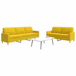 VidaXL 3278324 Ensemble de meubles de salle à manger Jaune