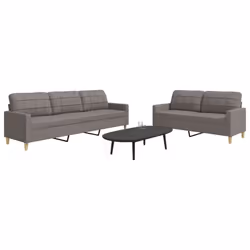 VidaXL 3278326 Ensemble de meubles de salle à manger Taupe