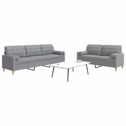 VidaXL 3278327 Ensemble de meubles de salle à manger Gris