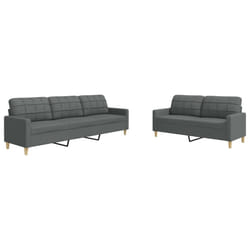 VidaXL 3278328 Ensemble de meubles de salle à manger Gris