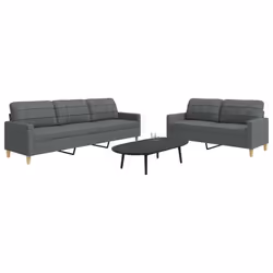 VidaXL 3278328 Ensemble de meubles de salle à manger Gris