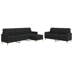 VidaXL 3278331 Ensemble de meubles de salle à manger Noir