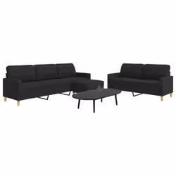VidaXL 3278331 Ensemble de meubles de salle à manger Noir