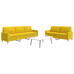 VidaXL 3278332 Ensemble de meubles de salle à manger Jaune