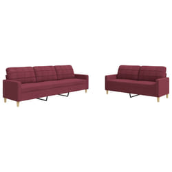 VidaXL 3278333 Ensemble de meubles de salle à manger Rouge