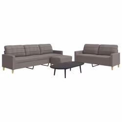VidaXL 3278334 Ensemble de meubles de salle à manger Taupe