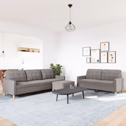 VidaXL 3278334 Ensemble de meubles de salle à manger Taupe