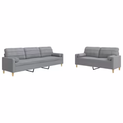 VidaXL 3278335, Gris, mousse, Métal, Polyester, 2,26 m, 77 cm, 80 cm