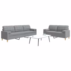 VidaXL 3278335 Ensemble de meubles de salle à manger Gris