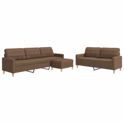 VidaXL 3278338, Marron, mousse, Métal, Polyester, 2,26 m, 77 cm, 80 cm