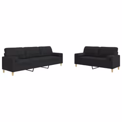 VidaXL 3278339, Noir, mousse, Métal, Polyester, 2,26 m, 77 cm, 80 cm