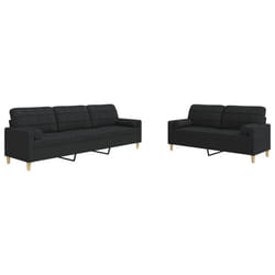 VidaXL 3278339 Ensemble de meubles de salle à manger Noir