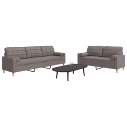 VidaXL 3278342 Ensemble de meubles de salle à manger Taupe