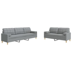 VidaXL 3278343 Ensemble de meubles de salle à manger Gris