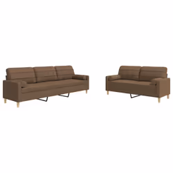 VidaXL 3278346, Marron, mousse, Métal, Polyester, 2,26 m, 77 cm, 80 cm