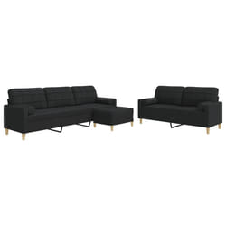 VidaXL 3278347 Ensemble de meubles de salle à manger Noir