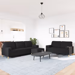 VidaXL 3278347 Ensemble de meubles de salle à manger Noir