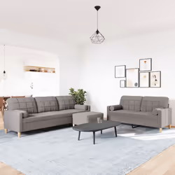 VidaXL 3278350 Ensemble de meubles de salle à manger Taupe