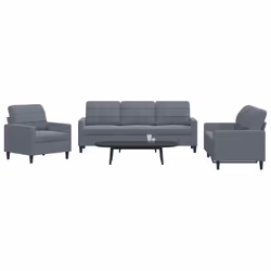 VidaXL 3278352 Ensemble de meubles de salle à manger Gris