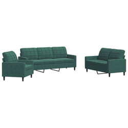 VidaXL 3278353 Ensemble de meubles de salle à manger Vert