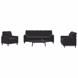 VidaXL 3278366 Ensemble de meubles de salle à manger Noir