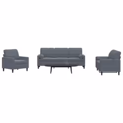 VidaXL 3278372 Ensemble de meubles de salle à manger Gris