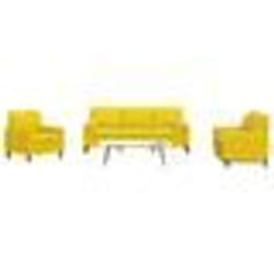 vidaXL Ensemble de canapés 3 pcs avec coussins et traversins velours