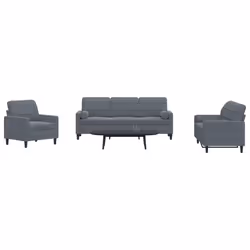 VidaXL 3278382 Ensemble de meubles de salle à manger Gris