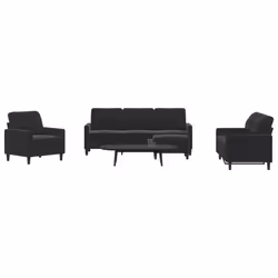 VidaXL 3278386 Ensemble de meubles de salle à manger Noir