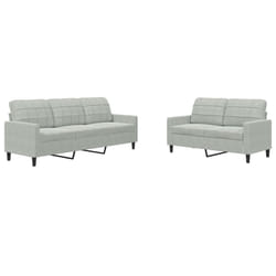 VidaXL 3278391 Ensemble de meubles de salle à manger Gris