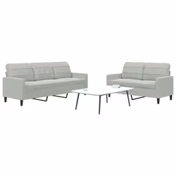 VidaXL 3278391 Ensemble de meubles de salle à manger Gris