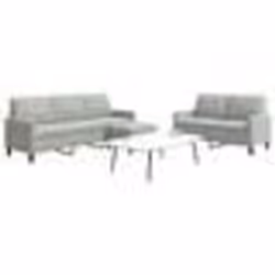 vidaXL Ensemble de canapés 3 pcs avec coussins Gris clair Velours