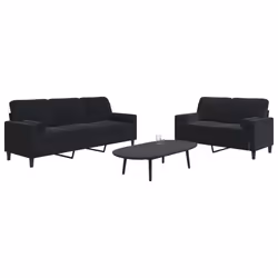 VidaXL 3278406 Ensemble de meubles de salle à manger Noir