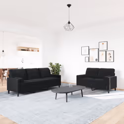 VidaXL 3278406 Ensemble de meubles de salle à manger Noir
