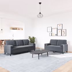 VidaXL 3278412 Ensemble de meubles de salle à manger Gris