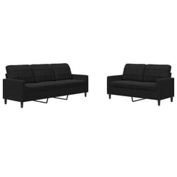 VidaXL 3278416 Ensemble de meubles de salle à manger Noir